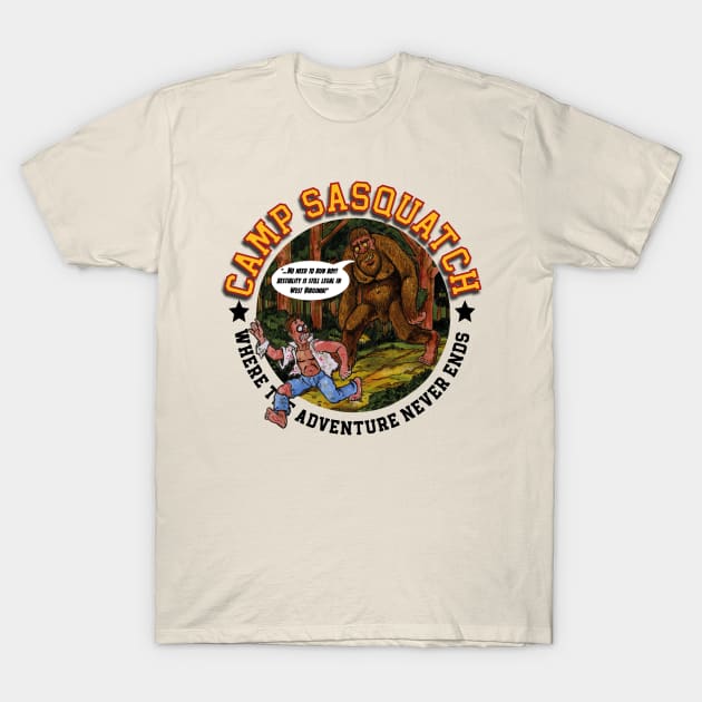 CAMP SASQUATCH T-Shirt by Armadillo Hat